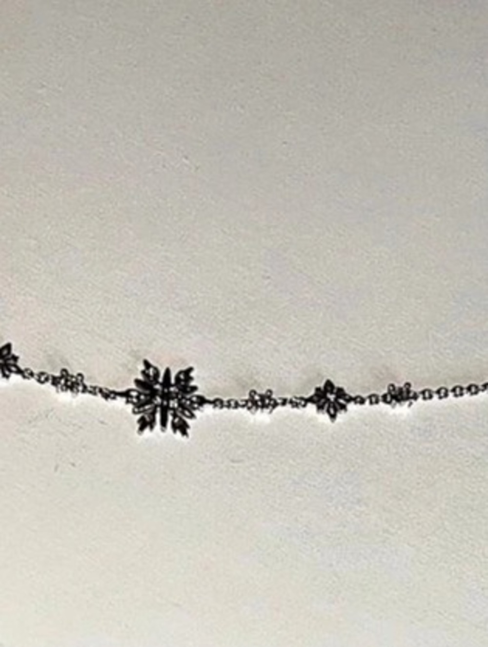 Disney Frozen Silver-Tone Snowflake Charm Bracelet